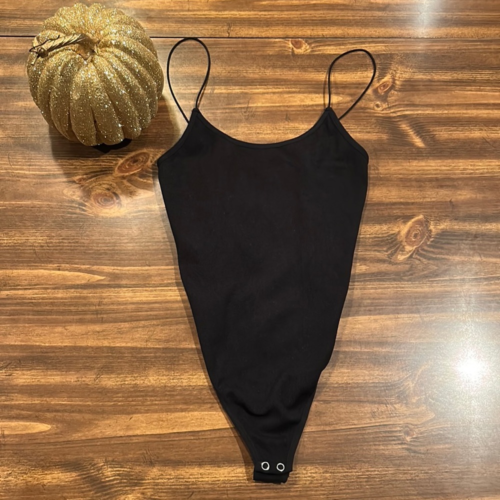 Forever 21- Thong Bodysuit- Black